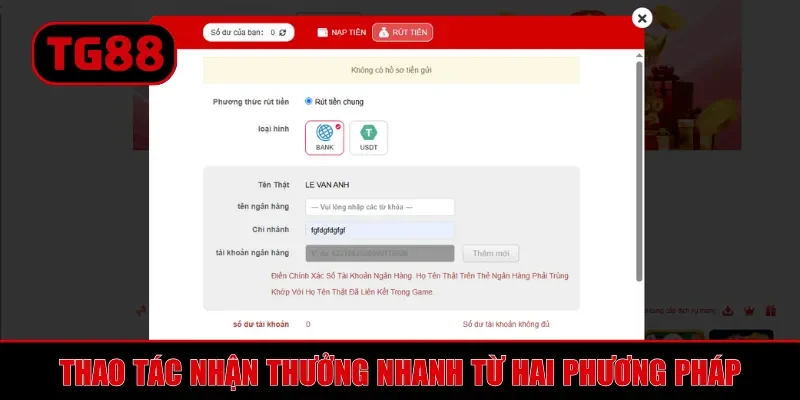 Rút Tiền TG88 - Hướng Dẫn Giao Dịch An Toàn Và Nhanh Chóng